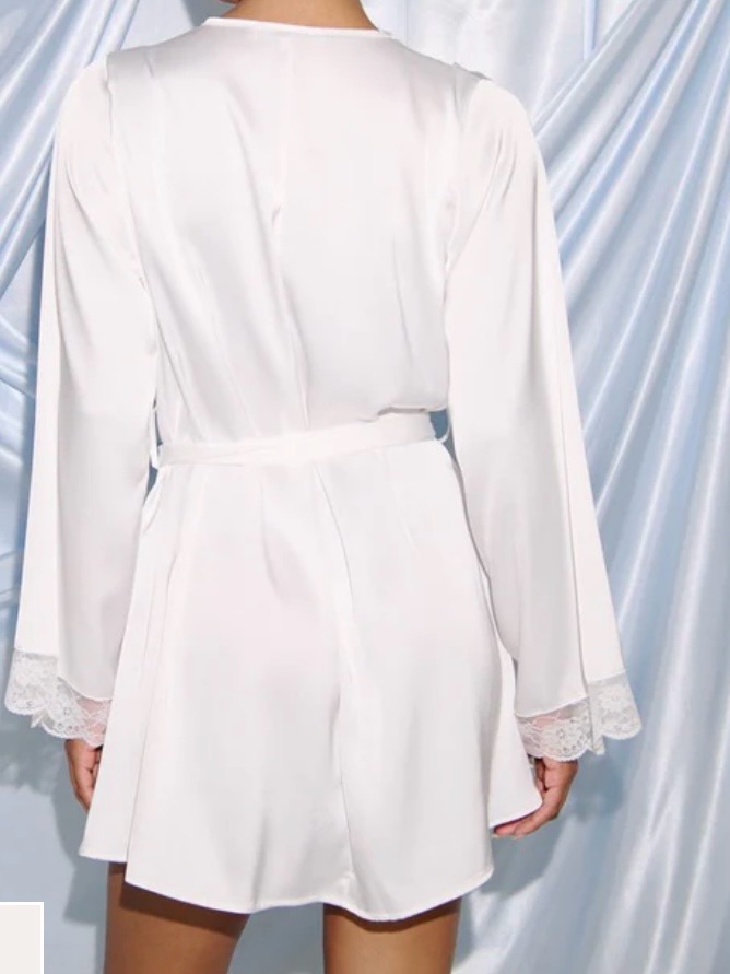 Kat The Label Sidney Robe Ivory Xs/Small — image 2 of 6